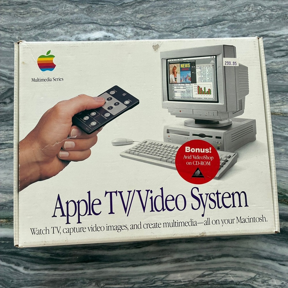 Vintage Apple TV Video System Original BOX ONLY M2896LL/A Macintosh Multimedia